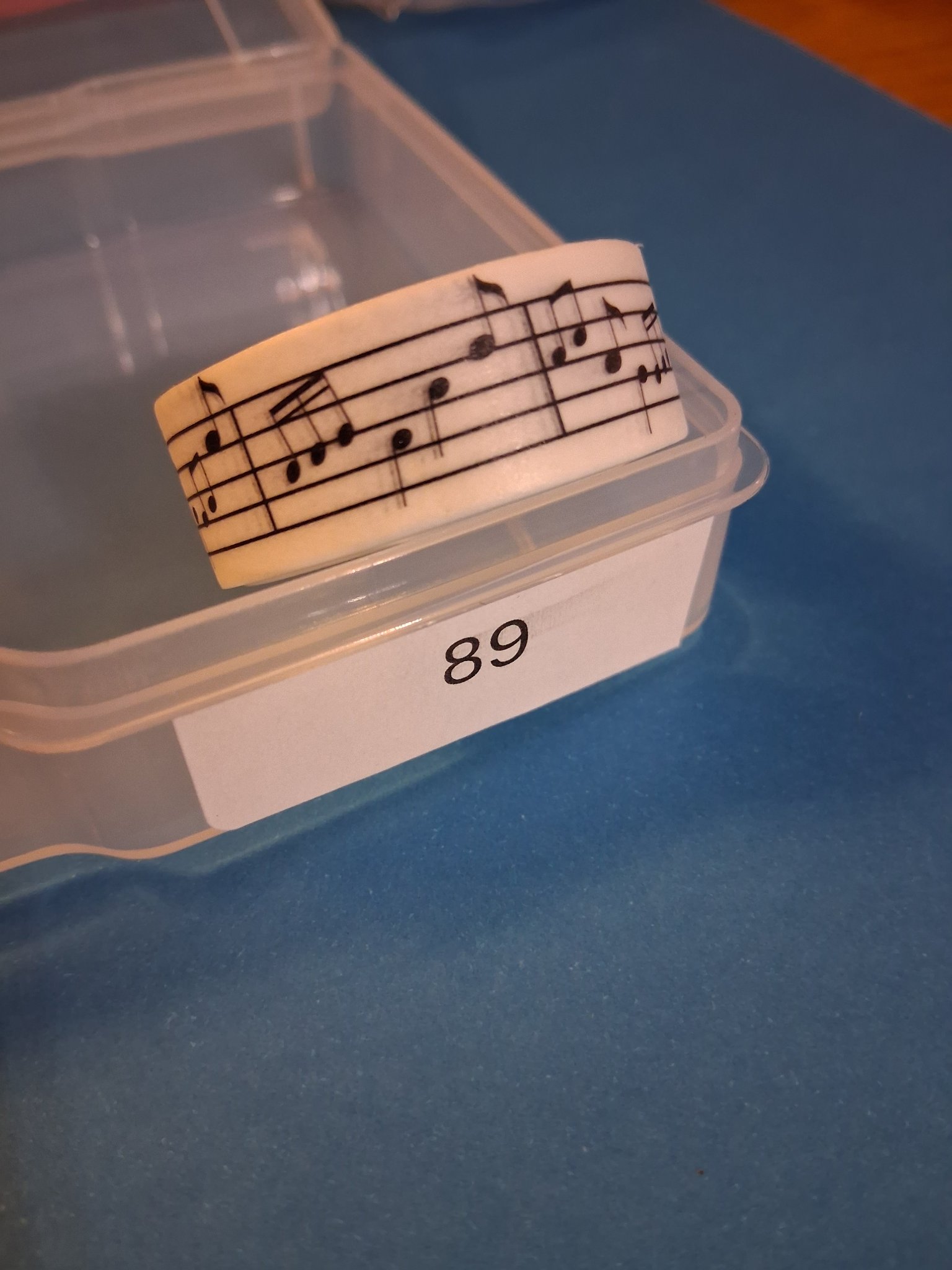 Addon — 89F Music Staff Washi Tape (black & cream)